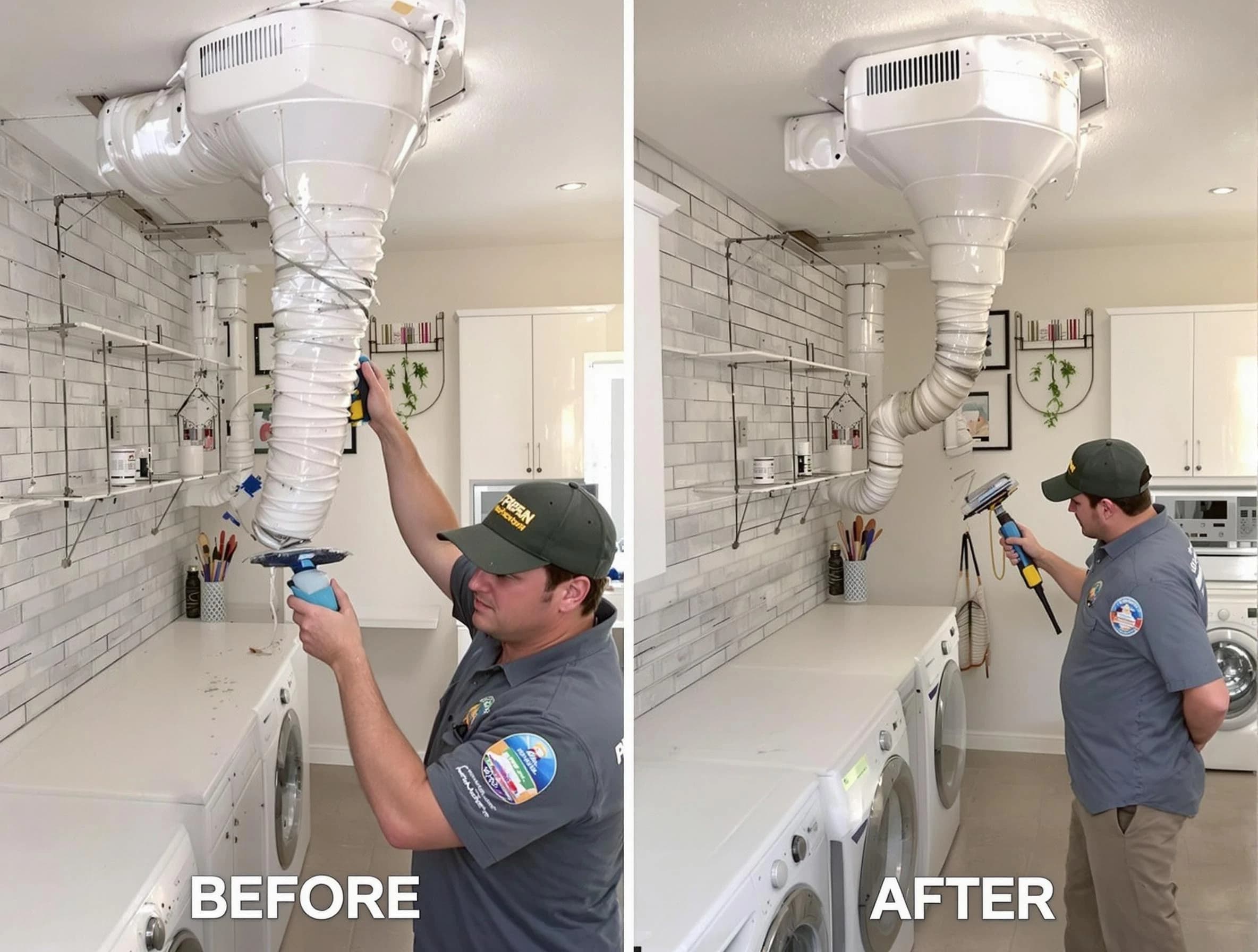 Professional dryer exhaust vent cleaning by Lindon Dryer Vent Cleaning in Lindon