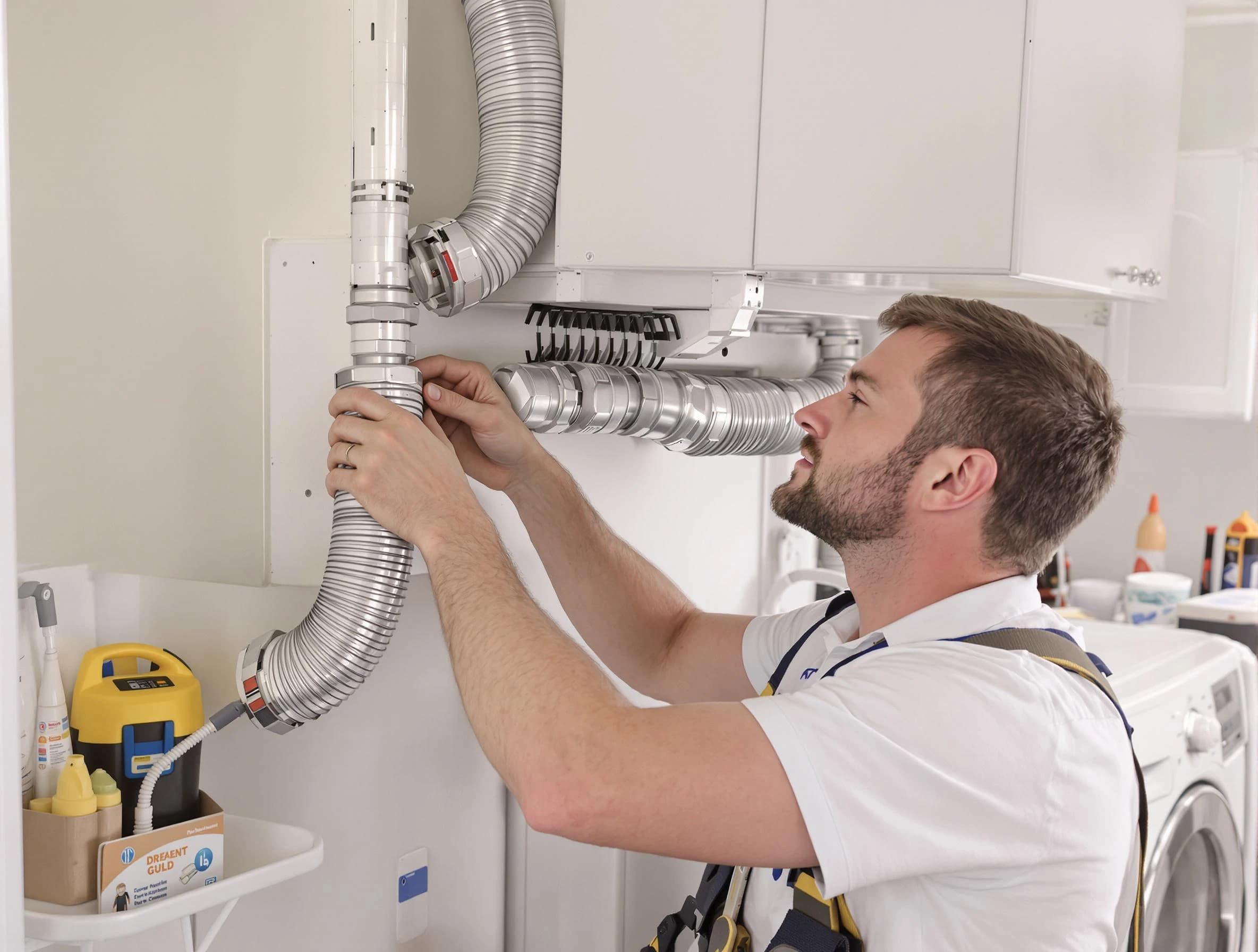 Professional dryer vent repair and installation by Lindon Dryer Vent Cleaning in Lindon