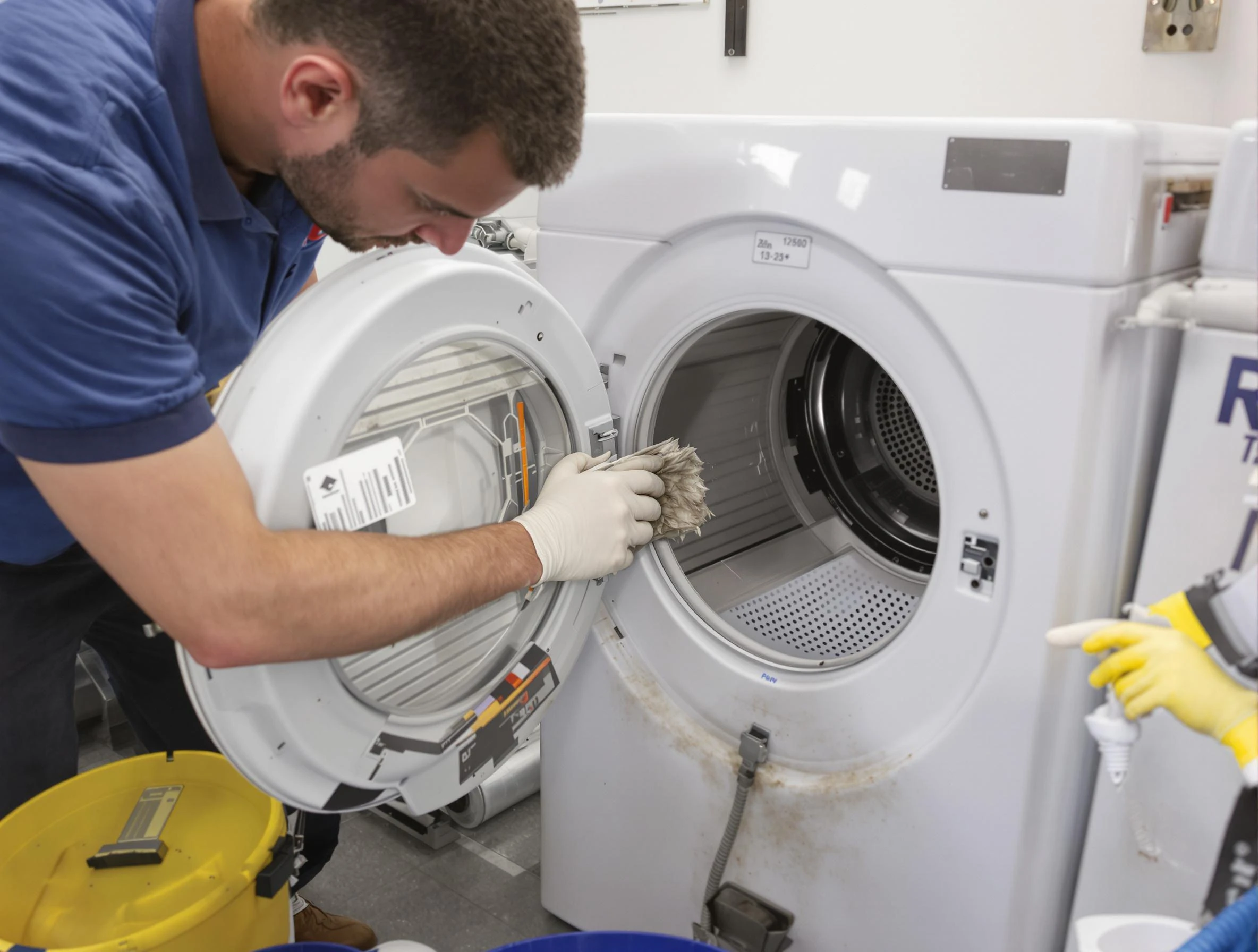 Lindon Dryer Vent Cleaning specialist performing detailed lint trap cleaning service in Lindon
