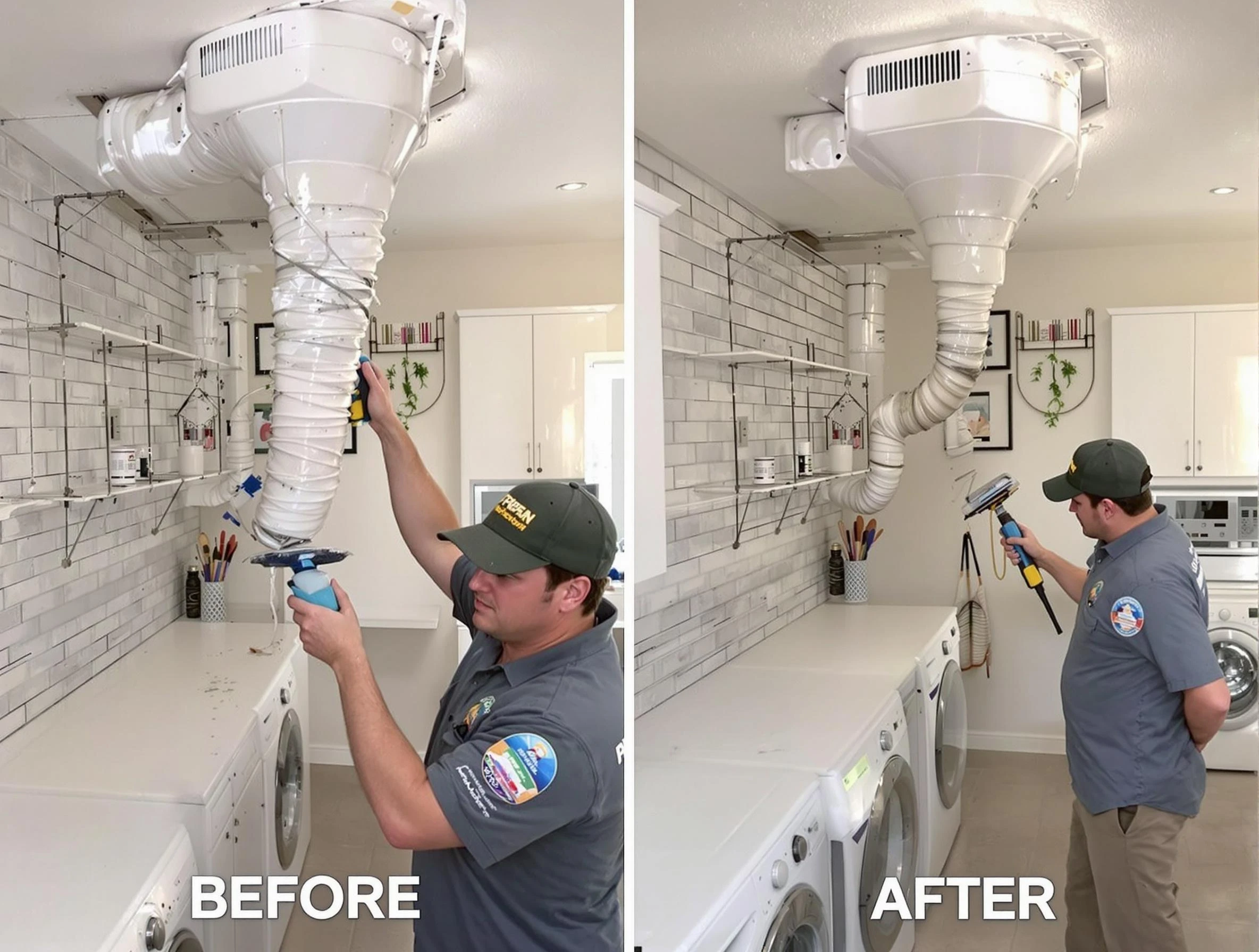 Professional dryer exhaust vent cleaning by Lindon Dryer Vent Cleaning in Lindon