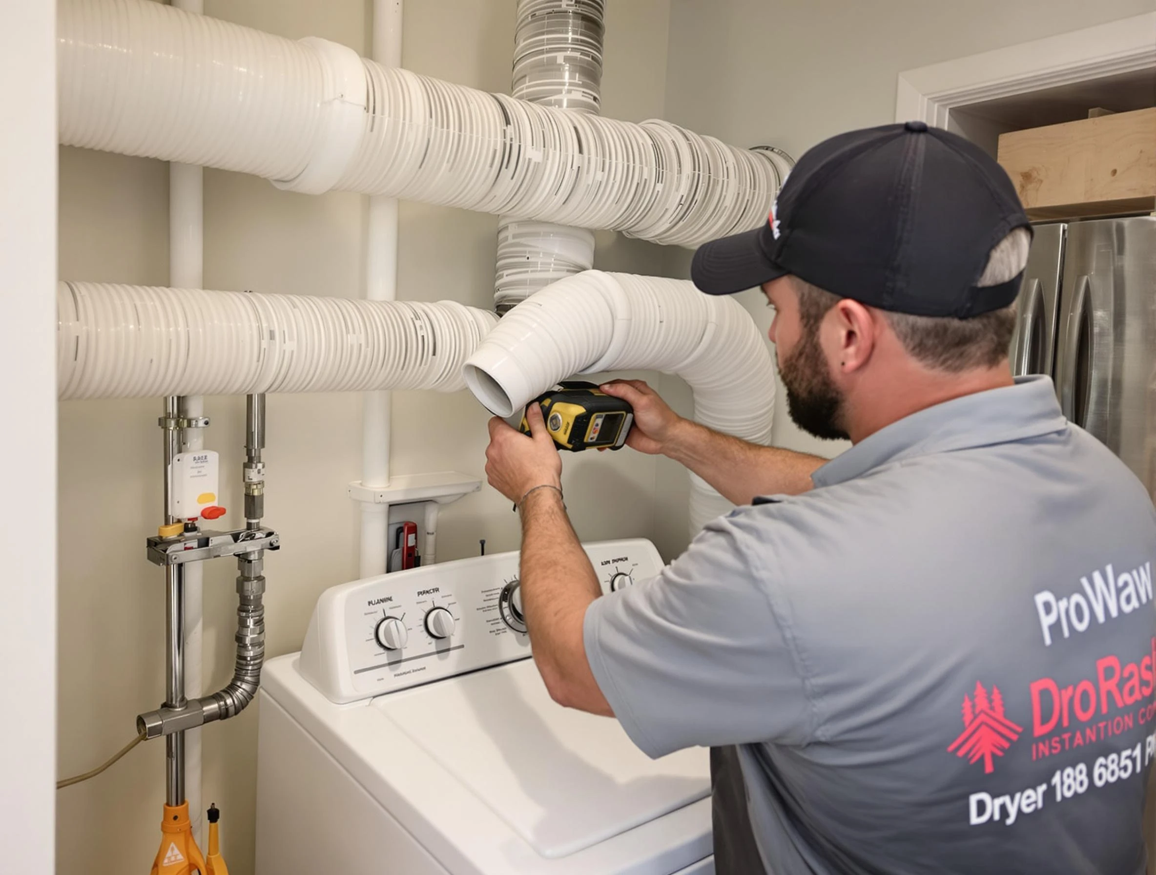 Professional dryer vent hose installation by Lindon Dryer Vent Cleaning in Lindon