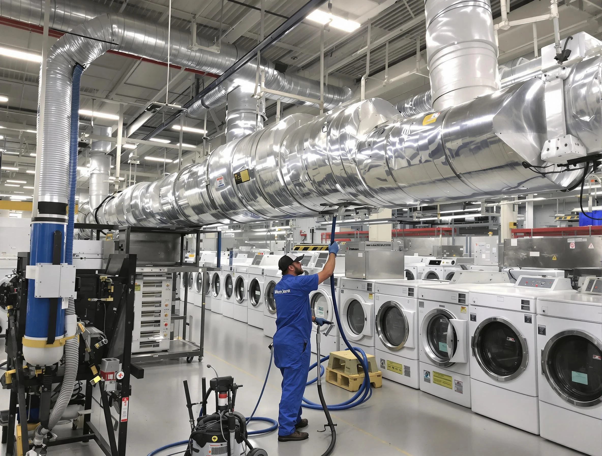 Lindon Dryer Vent Cleaning team performing heavy-duty industrial dryer vent cleaning in Lindon